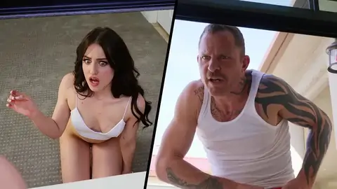 Super-sexy Dark-skinned-haired Aubree Valentine Is Surprised By A Ample One